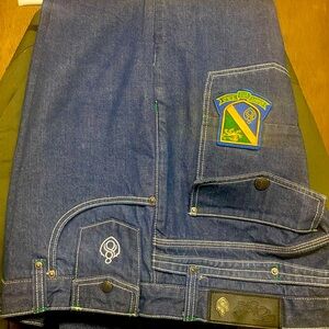 Eighth 732 Plaid Shirt and Matching Jeans  and Size 42X34 Green/Blue/ Yellow